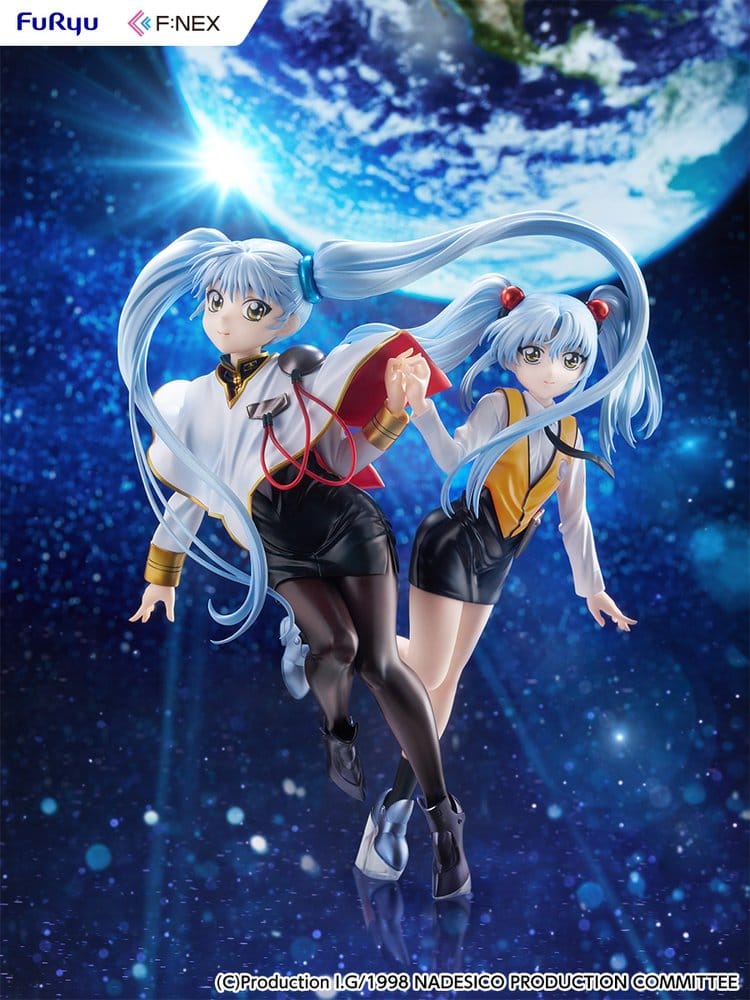Nadesico the movie The prince of darkness Figura PVC 1/7 Ruri Hoshino double ruriruri Ver. 22 cm