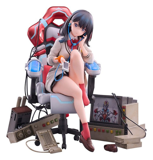 SSSS. Gridman Universe 0Estatua PVC BiCute Bunnies Rikka Takarada Gaming Chair Ver. 19 cm