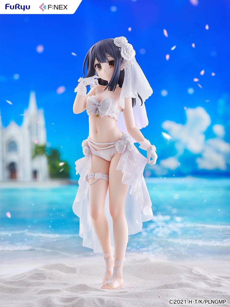 Fate/kaleid liner Prisma Illya: Licht - The Nameless Girl F:NEX Figura PVC 1/7 Miyu Edelfelt Wedding Swimsuit Ver. 21 cm