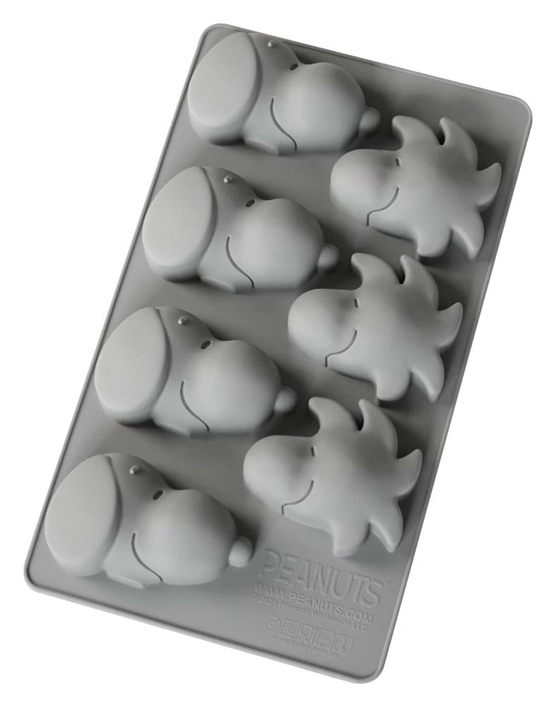 Peanuts Molde para muffins de silicona Snoopy & Woodstock gris