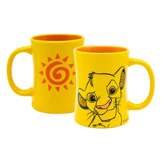 Disney El rey león Taza con relieve en 3D Simba 360 ml