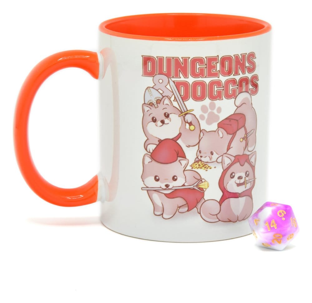 Glassstaff Regalo Taza & dados D20 Dungeons & Doggos