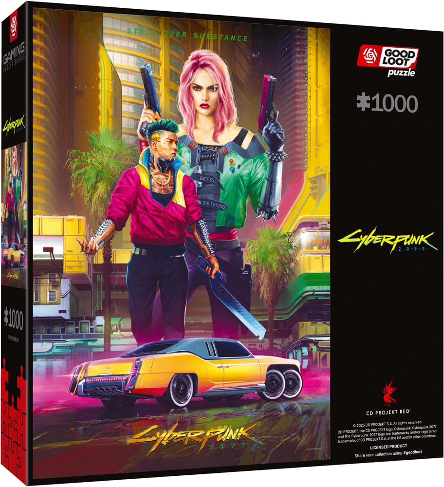 Cyberpunk 2077 Puzzle Kitsch Style (1000 piezas)
