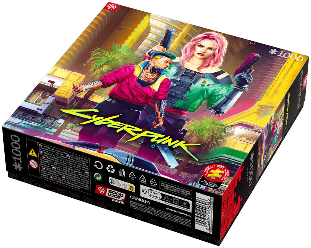 Cyberpunk 2077 Puzzle Kitsch Style (1000 piezas)