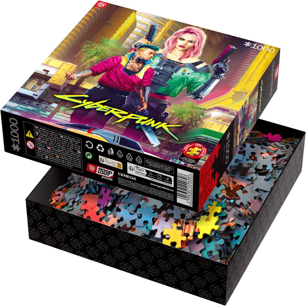 Cyberpunk 2077 Puzzle Kitsch Style (1000 piezas)