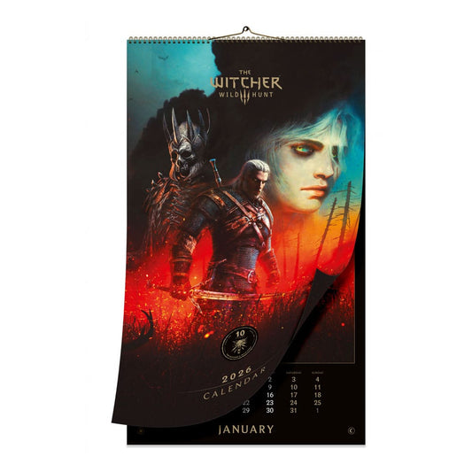 The Witcher 3: Wild Hunt Calendario 2026 10th Anniversary