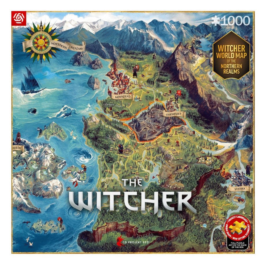 The Witcher Puzzle The Northern Realms Map (1000 piezas)