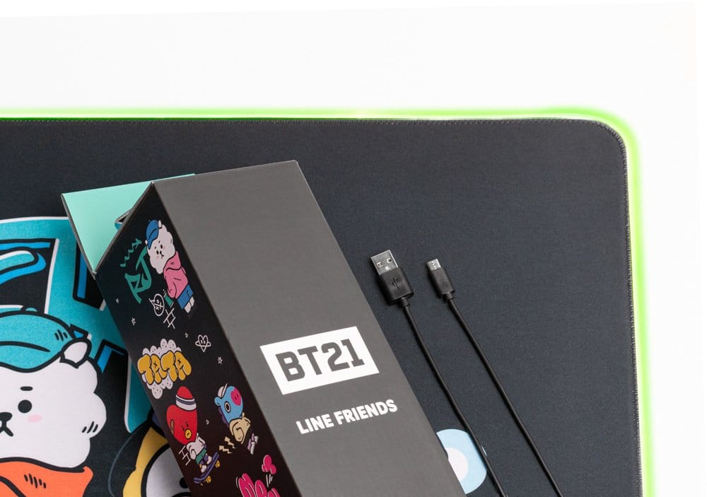 BT21 LED XXL Alfombrilla de Ratón 90 x 40 cm