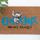 Disney Stitch Felpudo Ohana 60 x 40 cm