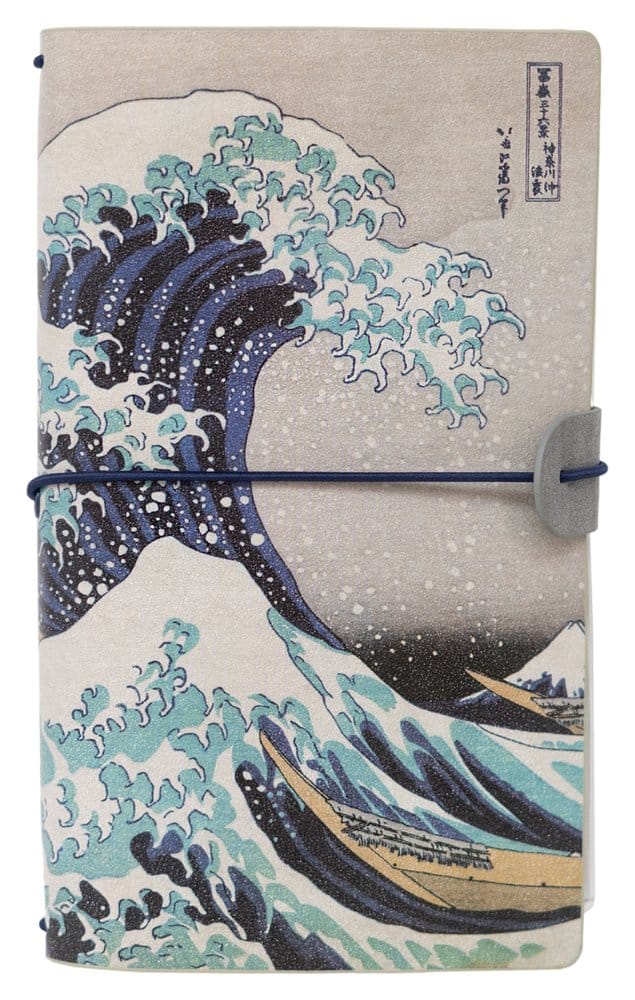 Hokusai Diario de Viaje La Gran Ola de Kanagawa 20 cm
