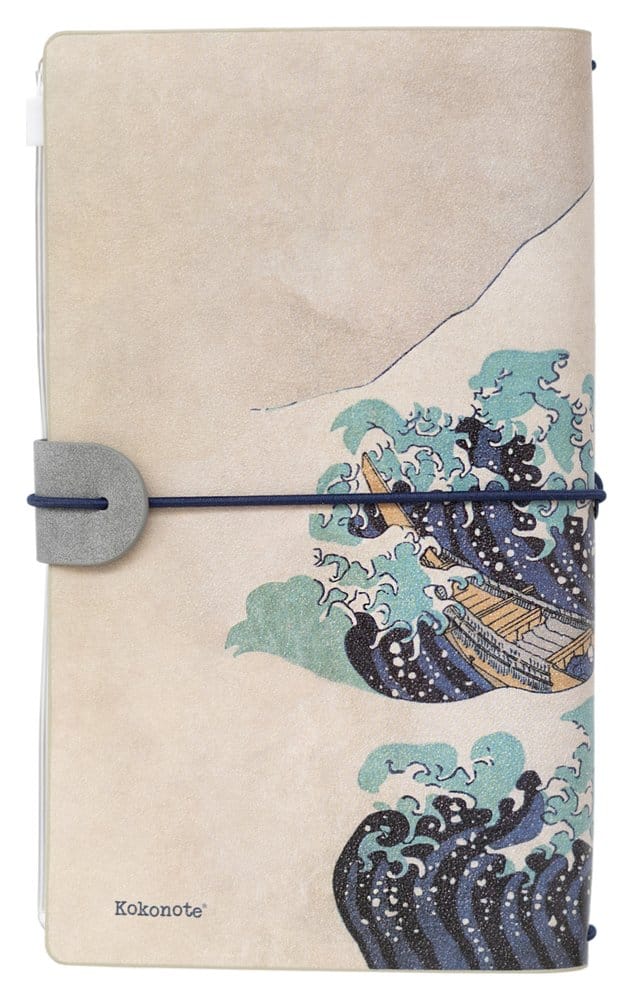 Hokusai Diario de Viaje La Gran Ola de Kanagawa 20 cm