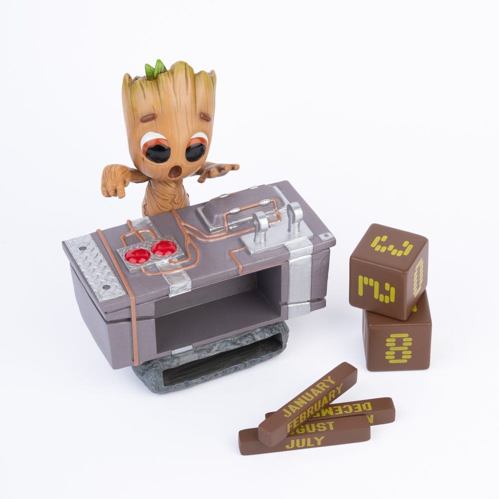 Marvel Calendario perpetuo 3D Groot Death Button 12 cm