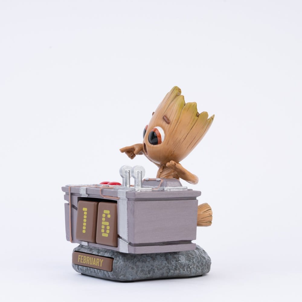 Marvel Calendario perpetuo 3D Groot Death Button 12 cm
