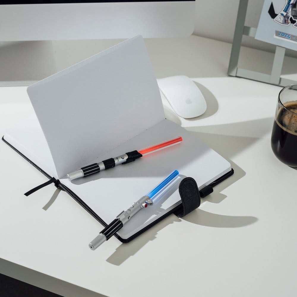 Star Wars Set de 2 Bolígrafos de Sable de Luz  Luke Skywalker & Darth Vader
