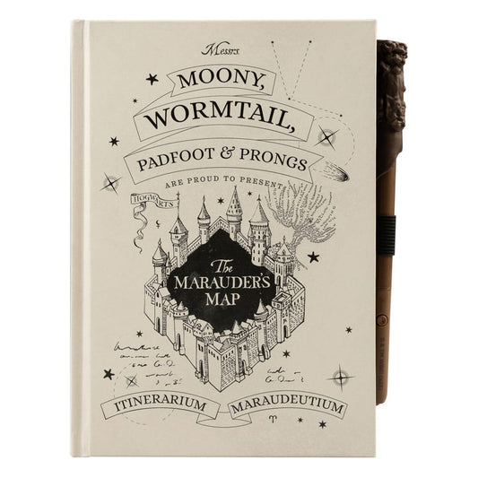 Harry Potter Cuaderno A5 Premium con luz Marauder's Map