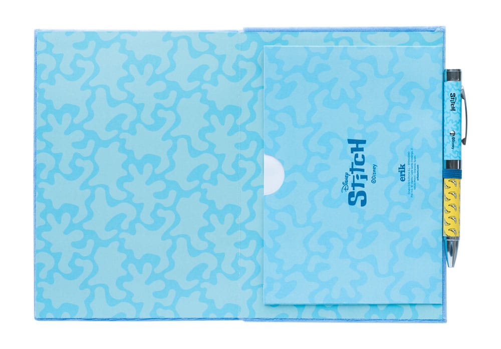 Stitch Cuaderno Peluche A5 Premium con bolígrafo Tropical