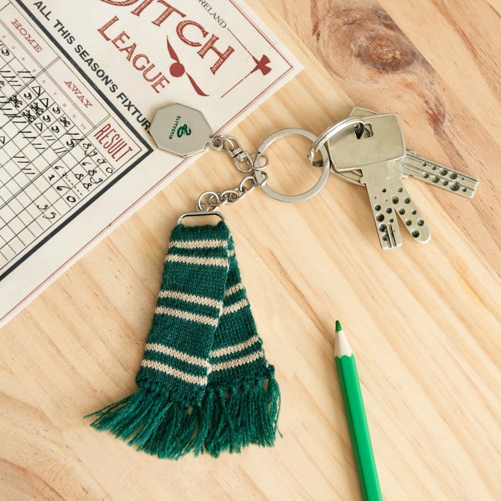 Harry Potter Llavero Bufanda Slytherin 15 cm