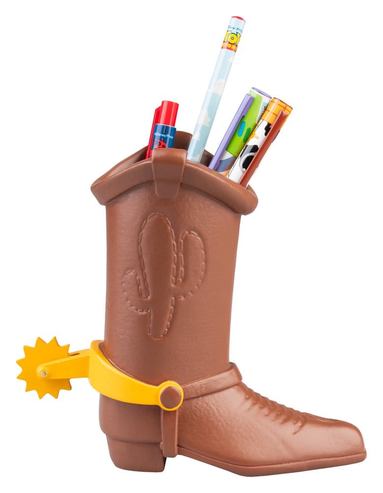 Disney Pixar Toy Story Portalápices con set de papelería Bota de Woody 16 cm