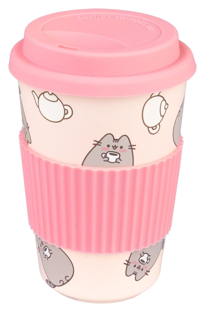 Pusheen Taza de Cerámica con Tapa 400 ml