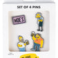 Los Simpson Pins Set de 4 Moe's Tavern