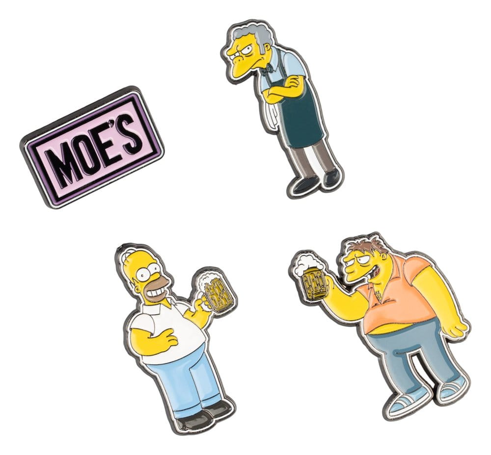 Los Simpson Pins Set de 4 Moe's Tavern