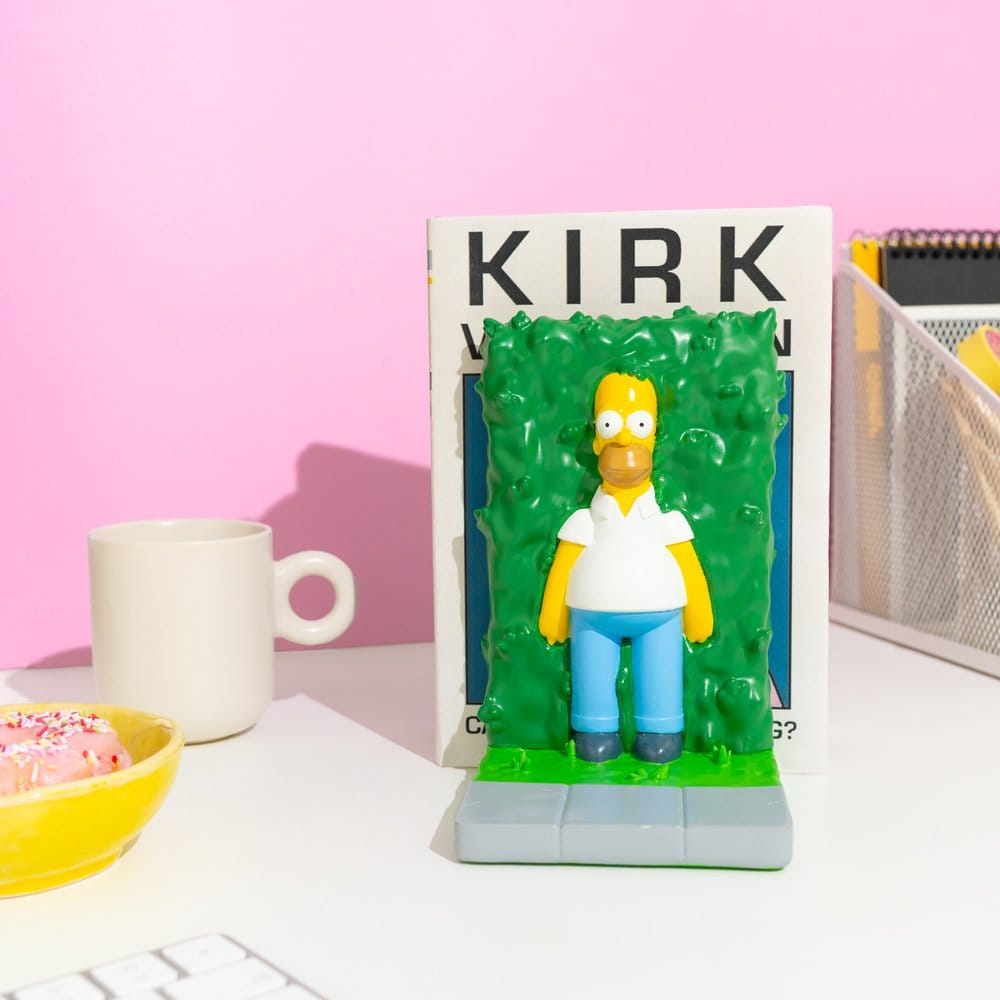 Los Simpson Sujetalibros Homer en el Arbusto 17 cm