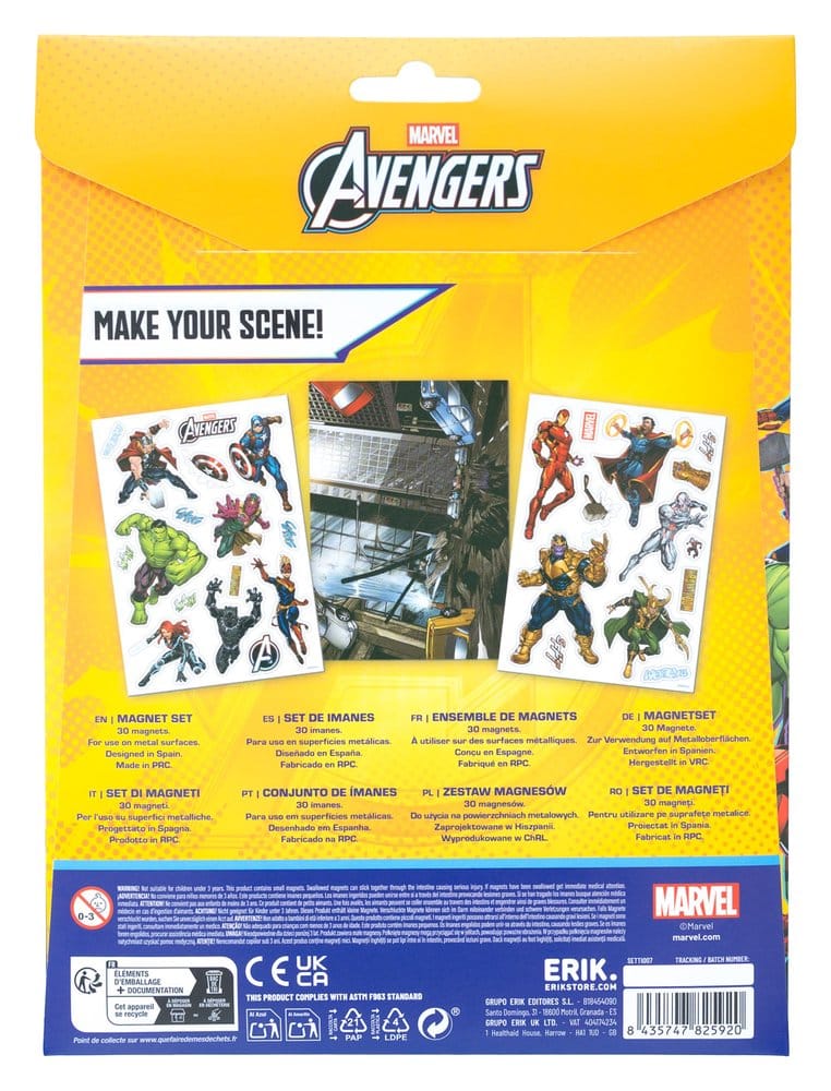 Marvel Set de Imanes Troquelados Avengers