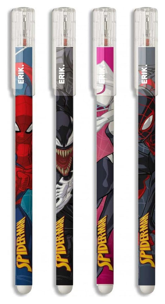 Spider-Man Bolígrafo Borrable Set de 4