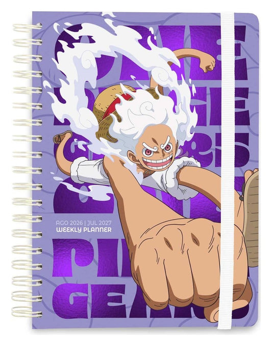 One Piece Agenda Escolar planificador semanal 2026/2027 Gear 5 A5