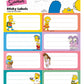 Los Simpson Etiquetas Autoadhesivas (10)