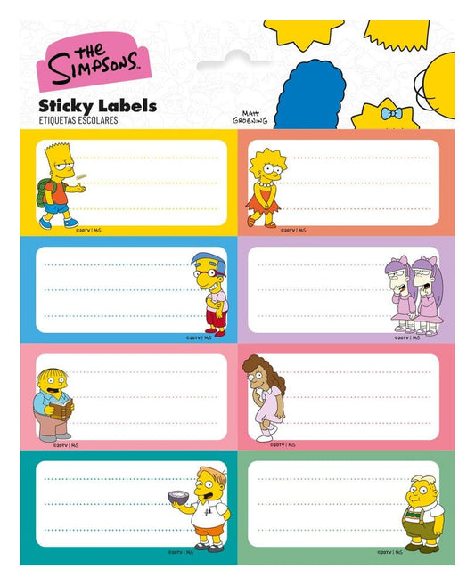 Los Simpson Etiquetas Autoadhesivas (10)