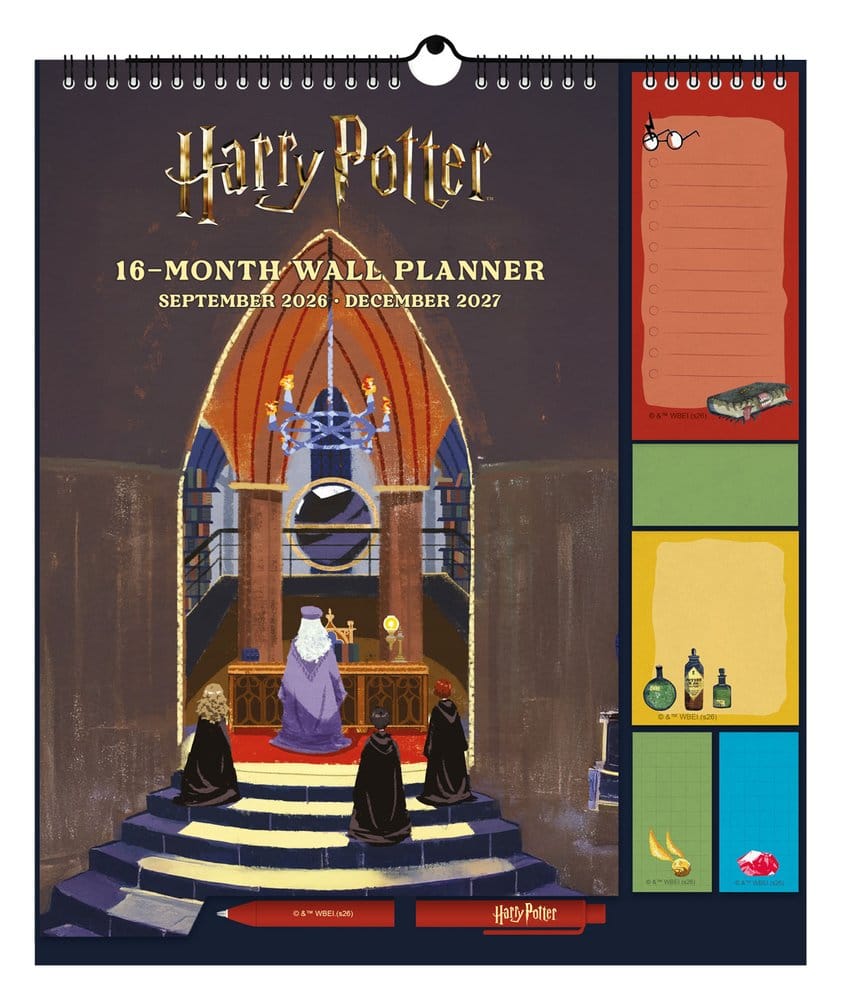 Harry Potter Planificador de pared 2026/27 30 x 34 cm