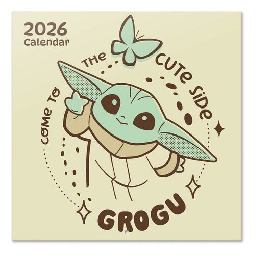 Star Wars The Mandalorian and Grogu Calendario de pared 2027 30 x 30 cm