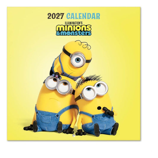 Minions Calendario de pared 2027 30 x 30 cm
