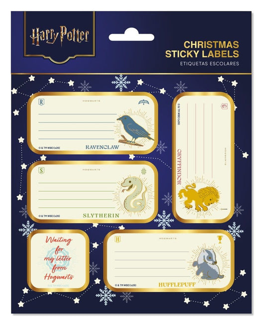 Harry Potter Etiquetas de Navidad Autoadhesivas Premium