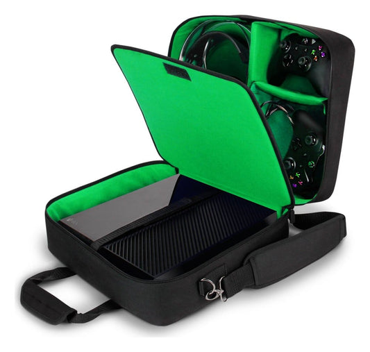 Enhance USA Gear S13 Console Gaming Bolsa Xbox Verde