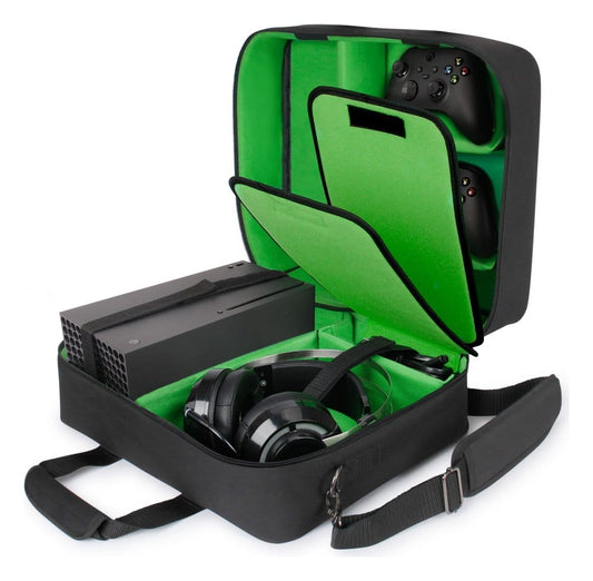 Enhance USA Gear S23 Console Gaming Bolsa Xbox Verde