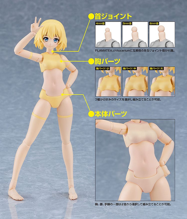 Cutie Honey Nova Maqueta PLAMATEA Muse Body: Ichika B Type 15 cm