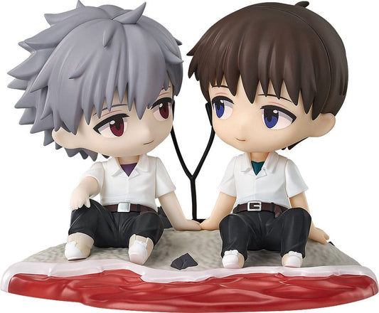 Rebuild of Evangelion Figura Chibi Shinji Ikari & Kaworu Nagisa 8 cm