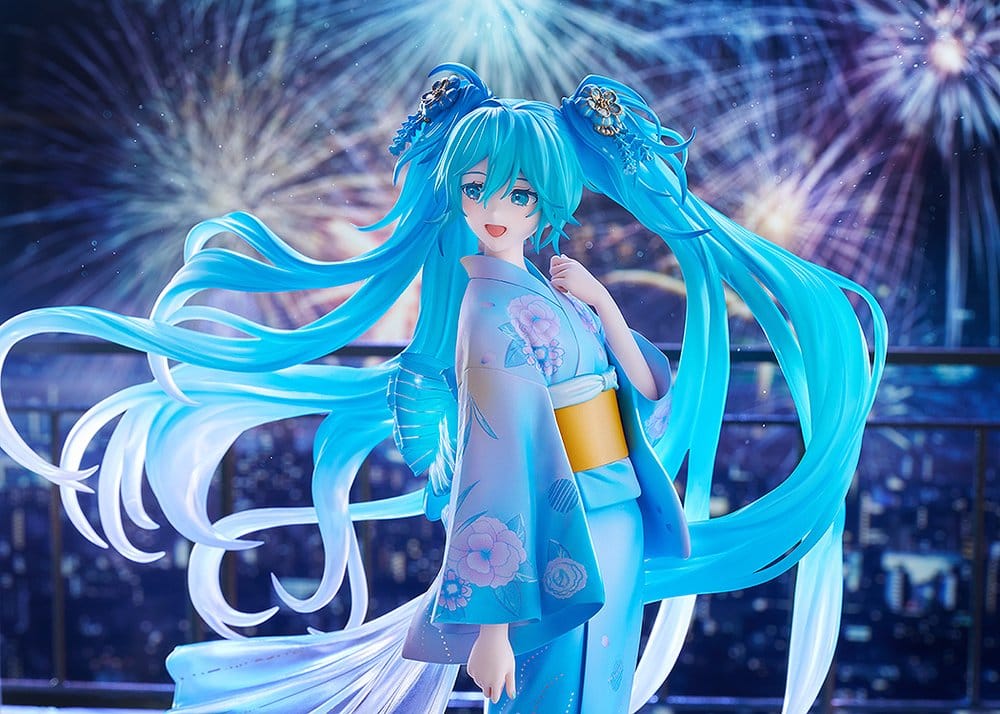 Character Vocal Series 01: Hatsune Miku Figura PVC 1/7 Music & Fire Works Ver. 23 cm