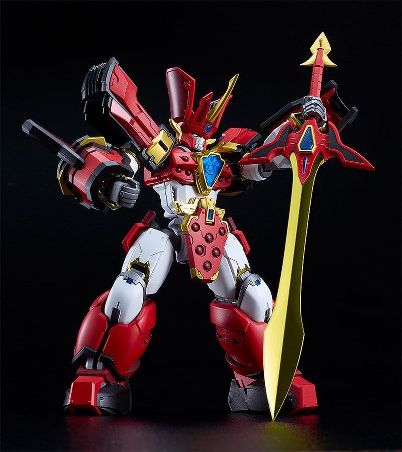 Mado King Granzort Maqueta Plastic Model Kit Moderoid King's Style Granzort Gold Edition 19 cm