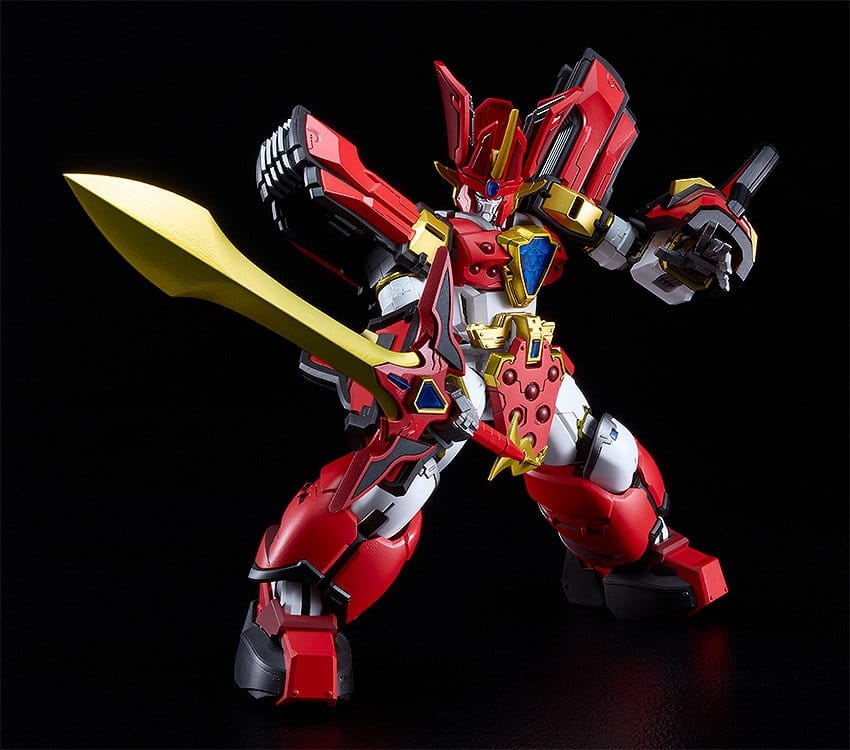 Mado King Granzort Maqueta Plastic Model Kit Moderoid King's Style Granzort Gold Edition 19 cm