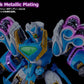 Mado King Granzort Maqueta Plastic Model Kit Moderoid King's Style Aquabeat Gold Edition 18 cm