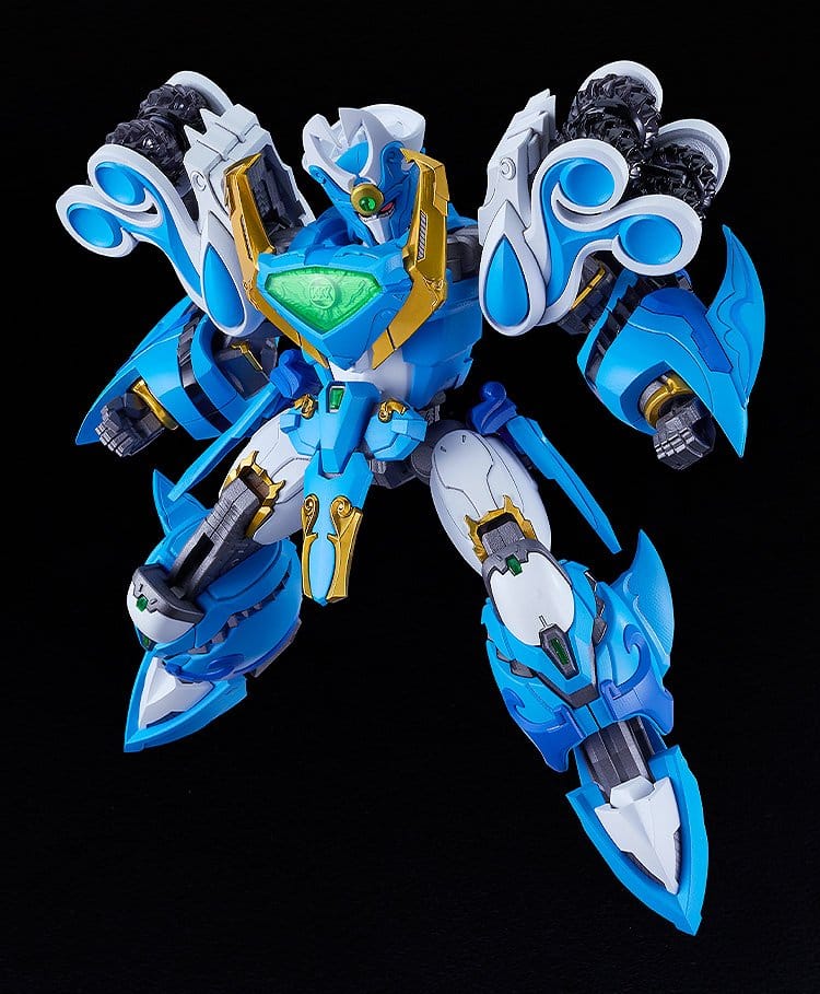 Mado King Granzort Maqueta Plastic Model Kit Moderoid King's Style Aquabeat Gold Edition 18 cm