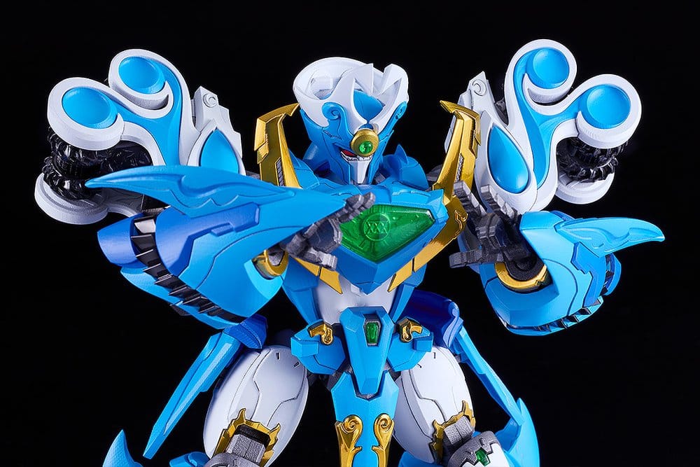 Mado King Granzort Maqueta Plastic Model Kit Moderoid King's Style Aquabeat Gold Edition 18 cm