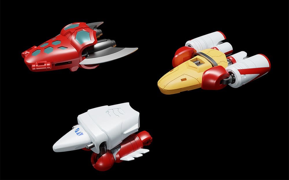 Getter Robo Maqueta Plastic Model Kit Moderoid Miniature Combining & Transforming Getter 1 12 cm