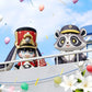 Honkai: Star Rail Huggy Good Smile Figura Mini Baseball Raccoon 7 cm