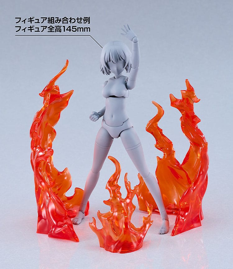 Original Character Accesorios para Figuras The Simple Effect Flames: Red
