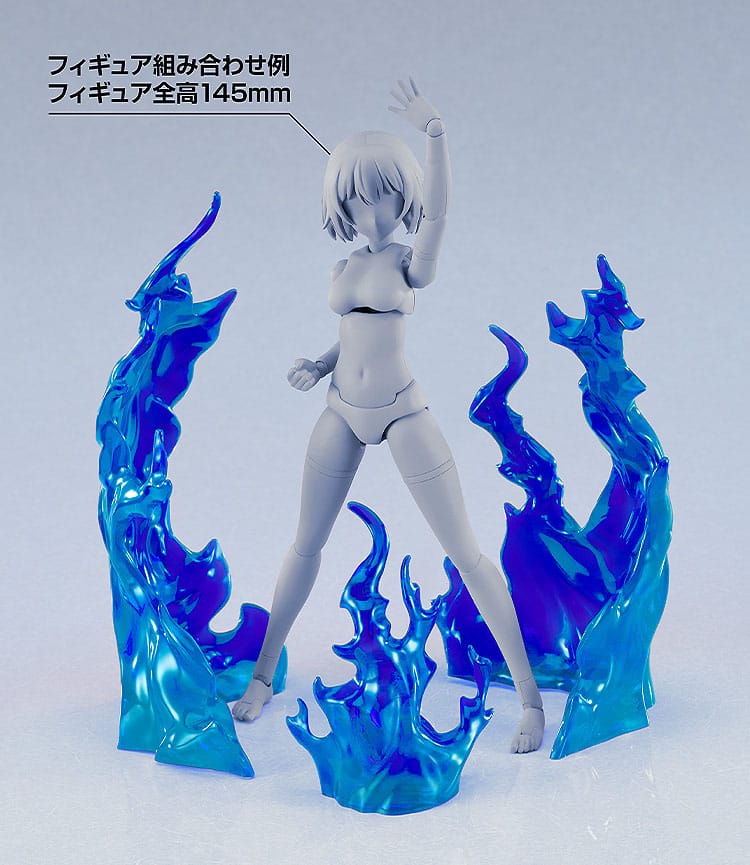 Original Character Accesorios para Figuras The Simple Effect Flames: Blue