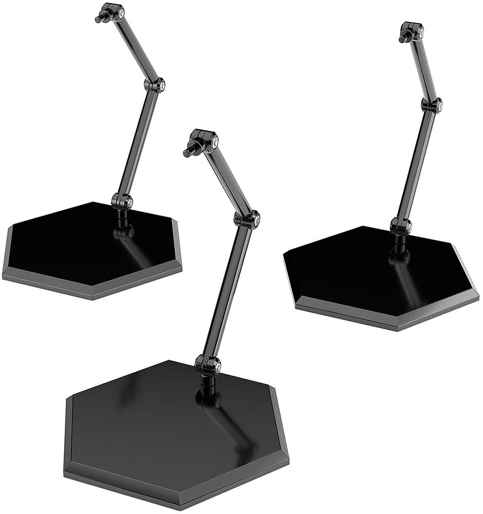 The Simple Stand Mini Nendoroid More Pack de 3 Caballetes para Mini Figuras Black Hex Type - Z POP Toys